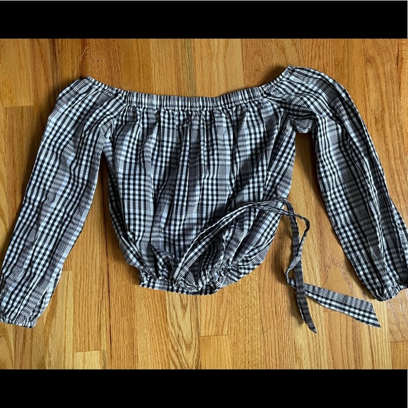 Muche et Muchette Off Shoulder Drawstring Blouse - Picture 2 of 8